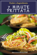 Dive into a vegetable frittata that is ready in 7 minutes with only 4 ingredients. Easy to make in a skillet or a breakfast sandwich maker. #breakfastrecipes #breakfastideas #breakfast #breakfastsandwich #castiron