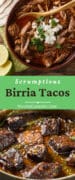 Savory beef Birria tacos recipe with homemade adobo sauce