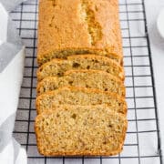 An easy banana bread recipe that is moist and easy to make.