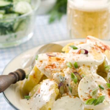 Instant Pot Potato Salad with Eggs and Mayo