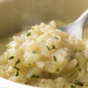 instant pot risotto creamy forkful scaled
