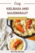 easy kielbasa and sauerkraut pin graphic