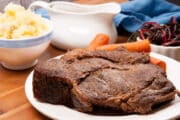 oven baked chuck roast served 12x8 1